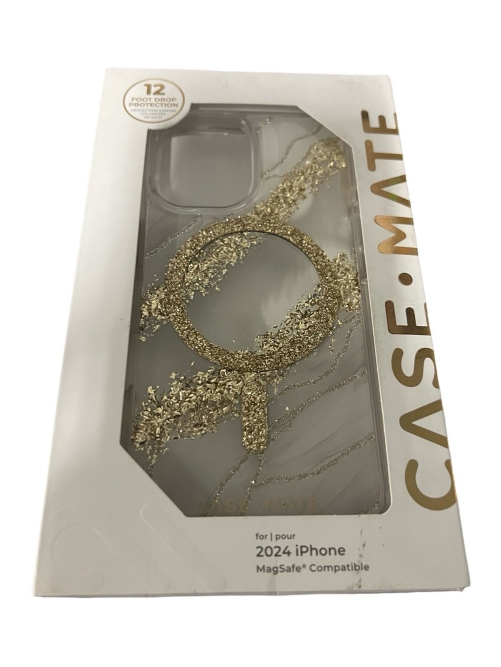 case-mate Gold Glitter MagSafe iPhone Case
